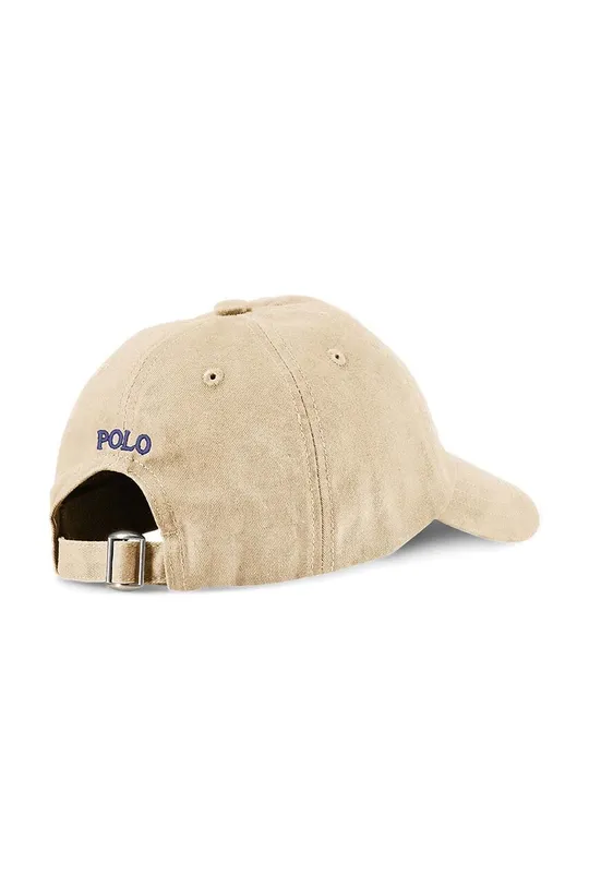 Otroška bombažna kapa Polo Ralph Lauren bež