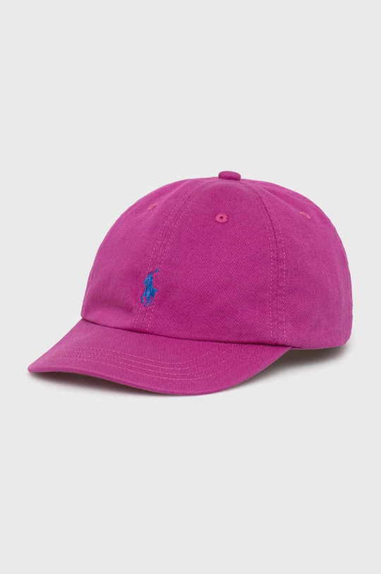 Polo Ralph Lauren czapka bawełniana dziecięca 322785653028 różowy