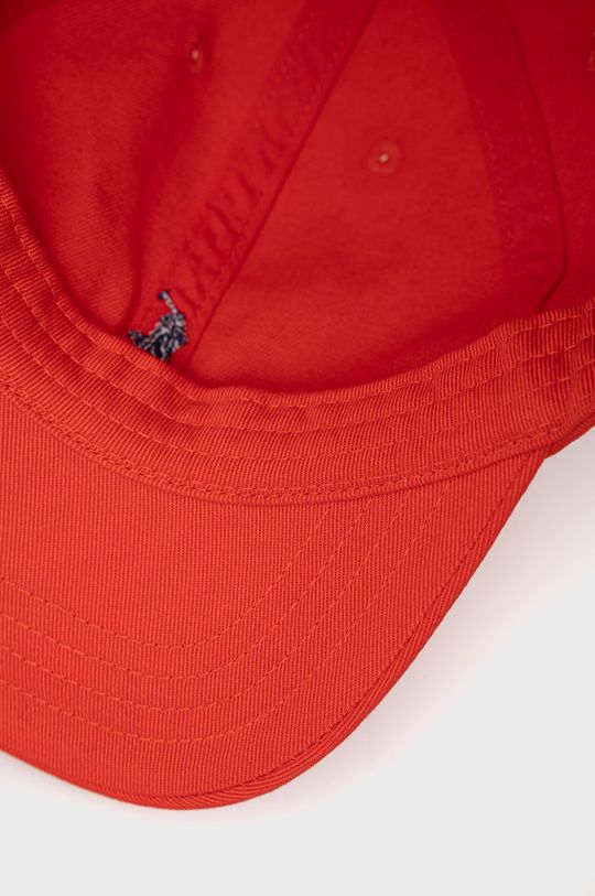 czerwony Polo Ralph Lauren czapka bawełniana 322785653030