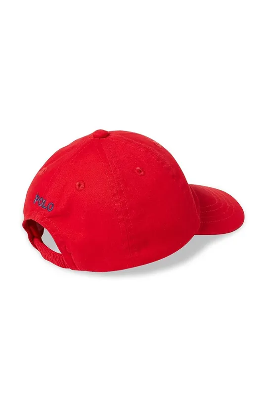 Дитяча Бавовняна кепка Polo Ralph Lauren червоний
