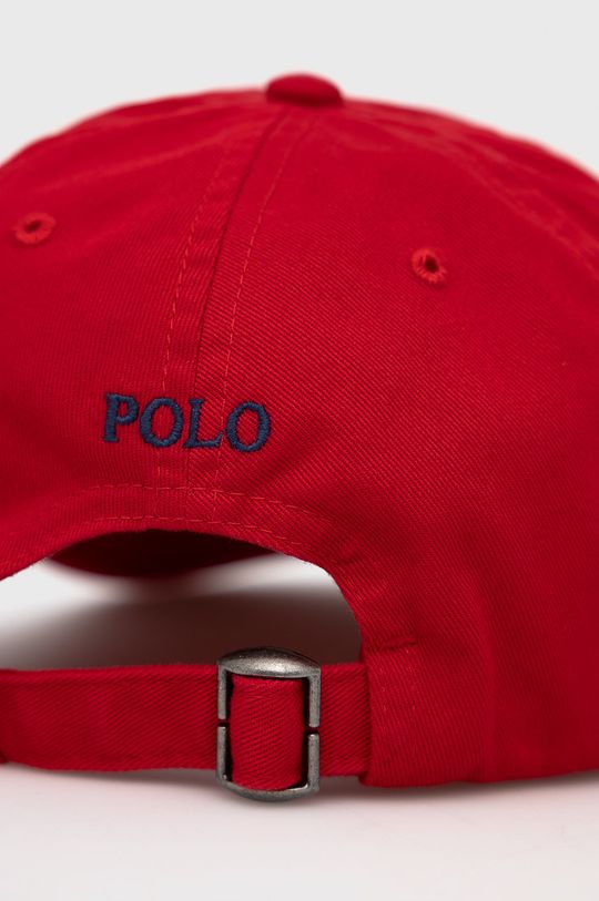 Polo Ralph Lauren gyermek pamut sapka piros