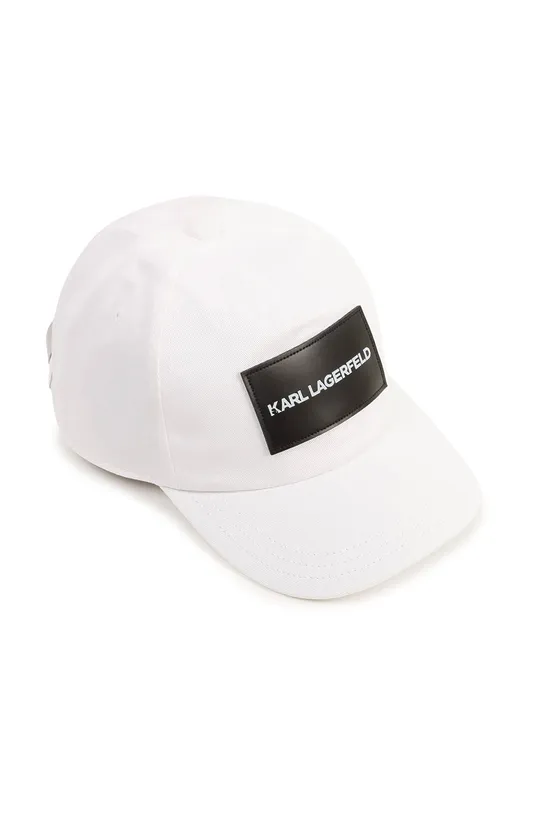 λευκό Παιδικός βαμβακερός Καπέλο Karl Lagerfeld Για αγόρια