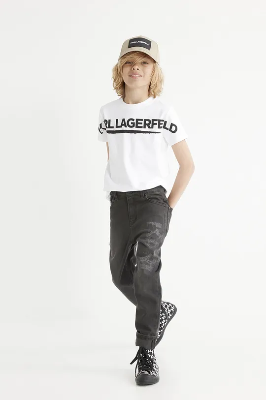 Detská bavlnená čiapka Karl Lagerfeld  100% Bavlna