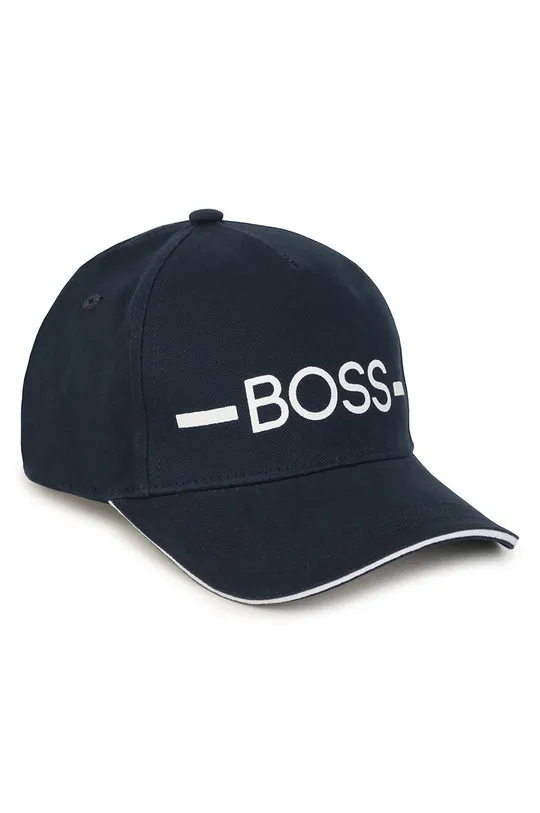σκούρο μπλε Παιδικός βαμβακερός Καπέλο Boss Για αγόρια