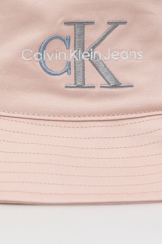 Bavlněná čepice Calvin Klein Jeans růžová