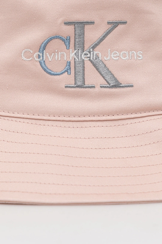 Bavlnený klobúk Calvin Klein Jeans ružová