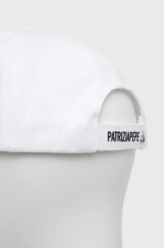 Βαμβακερό καπέλο Patrizia Pepe λευκό