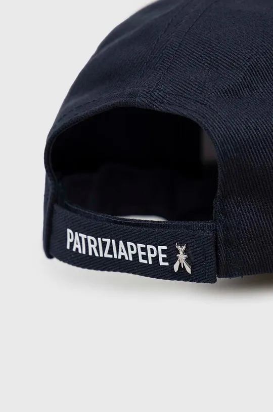 σκούρο μπλε Βαμβακερό καπέλο του μπέιζμπολ Patrizia Pepe
