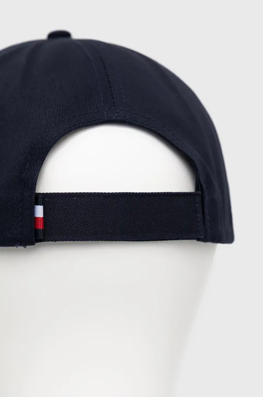 Βαμβακερό καπέλο Tommy Hilfiger Iconic σκούρο μπλε