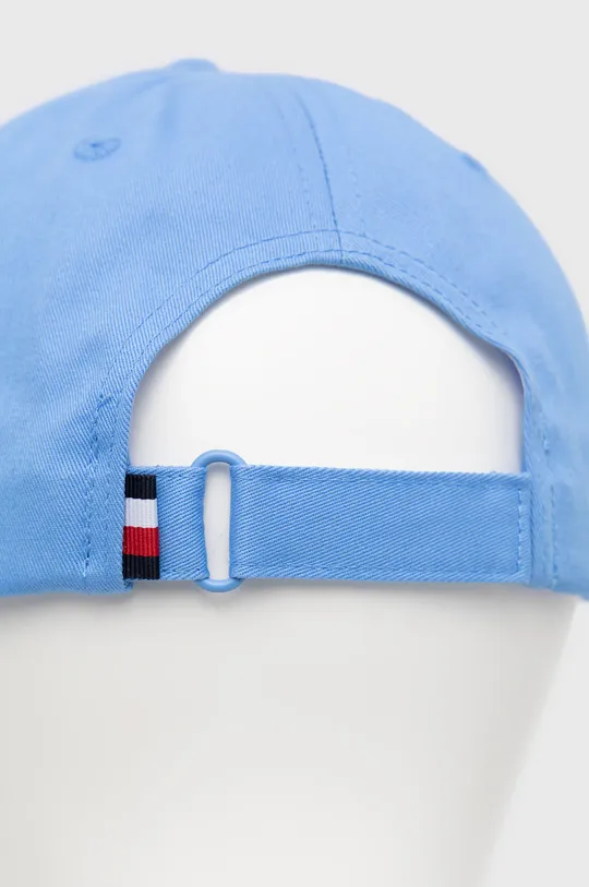 Bavlnená čiapka Tommy Hilfiger modrá
