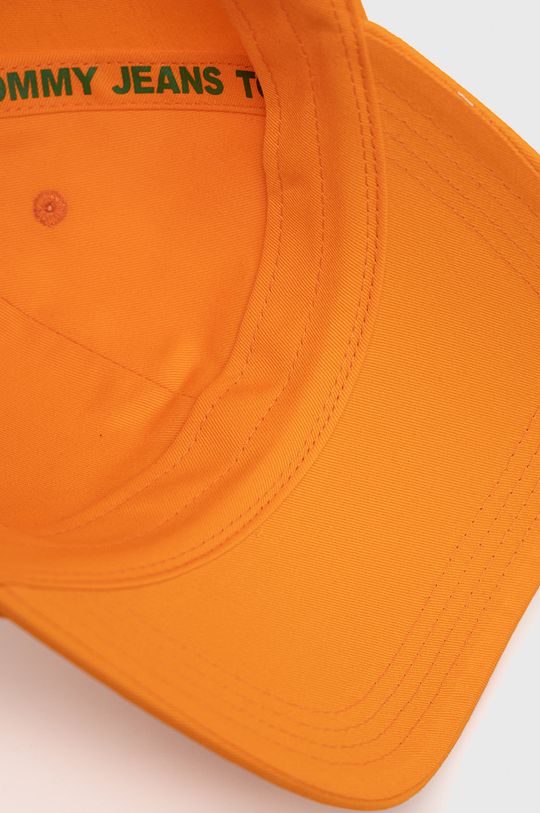 pomarańczowy Tommy Jeans czapka bawełniana AW0AW11660.PPYY