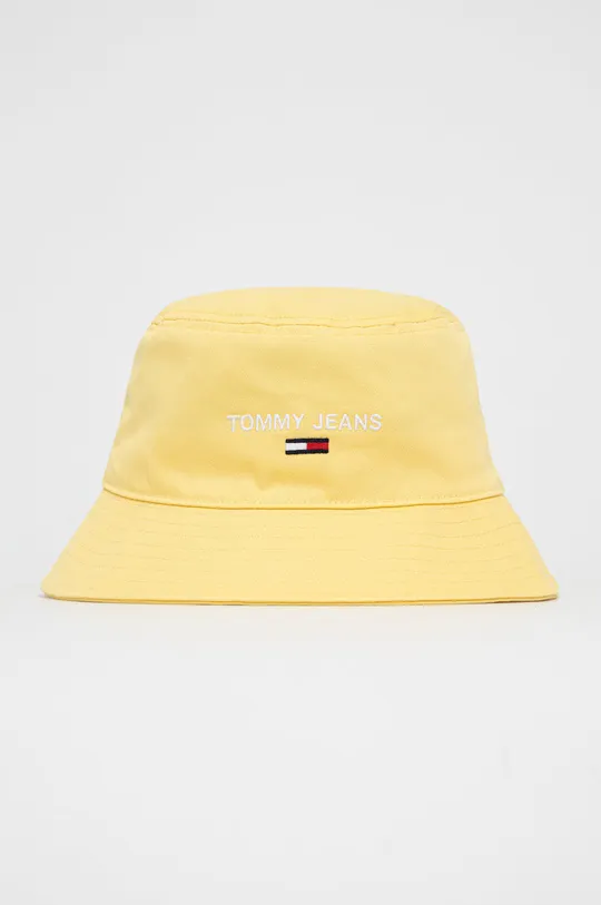 κίτρινο Βαμβακερό καπέλο Tommy Jeans Γυναικεία