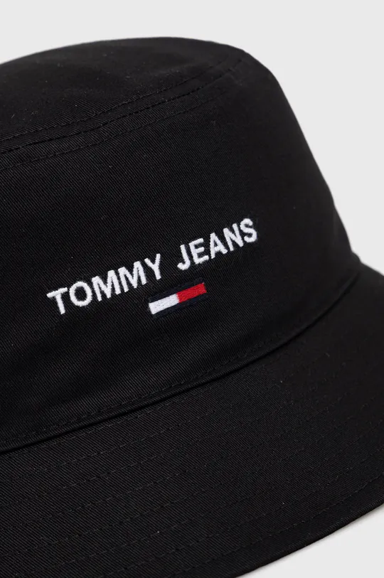 Шляпа из хлопка Tommy Jeans чёрный