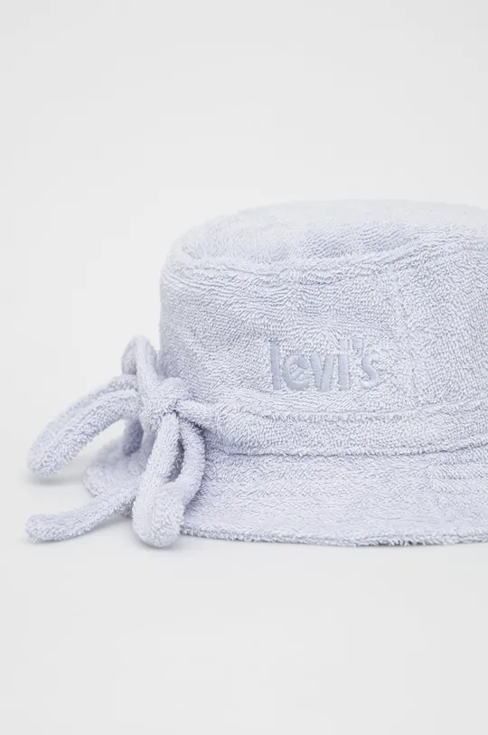 Bombažni klobuk Levi's modra