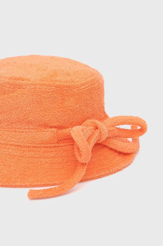 Bavlnený klobúk Levi's oranžová