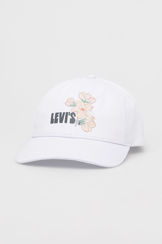 λευκό Βαμβακερό καπέλο Levi's Γυναικεία