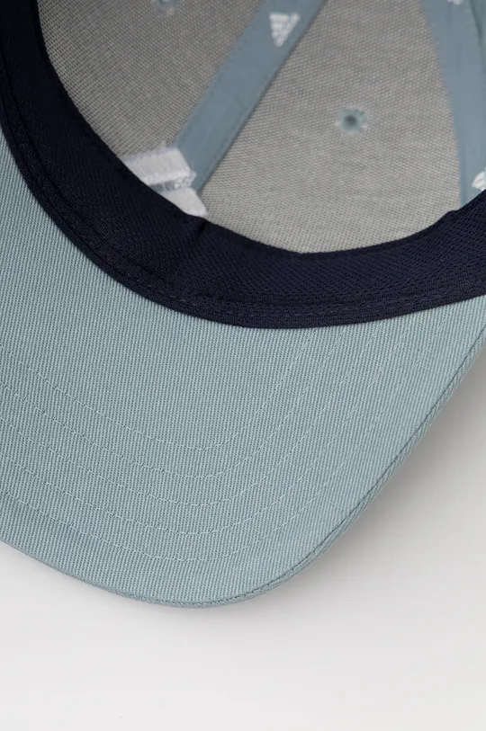 μπλε Βαμβακερό καπέλο adidas