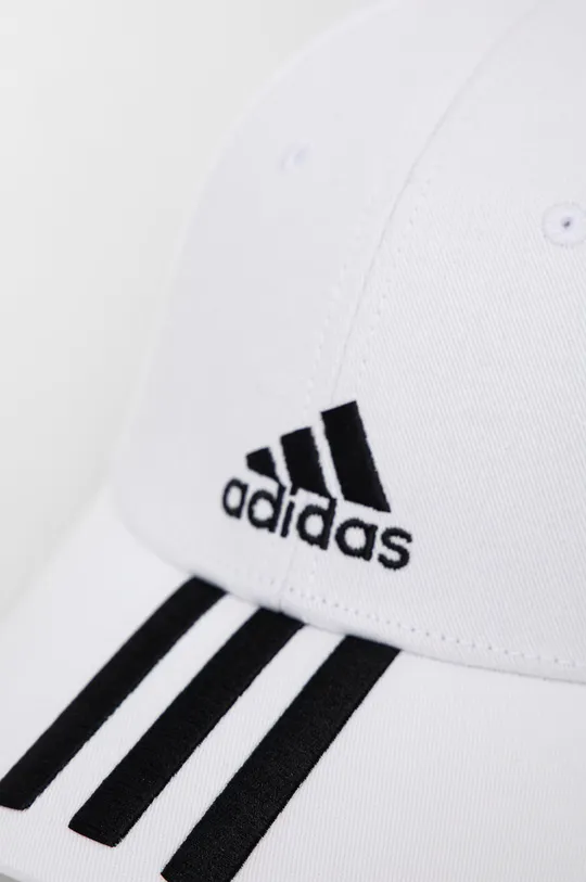 Βαμβακερό καπέλο adidas Performance λευκό