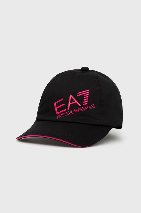 чорний Бавовняна кепка EA7 Emporio Armani Жіночий