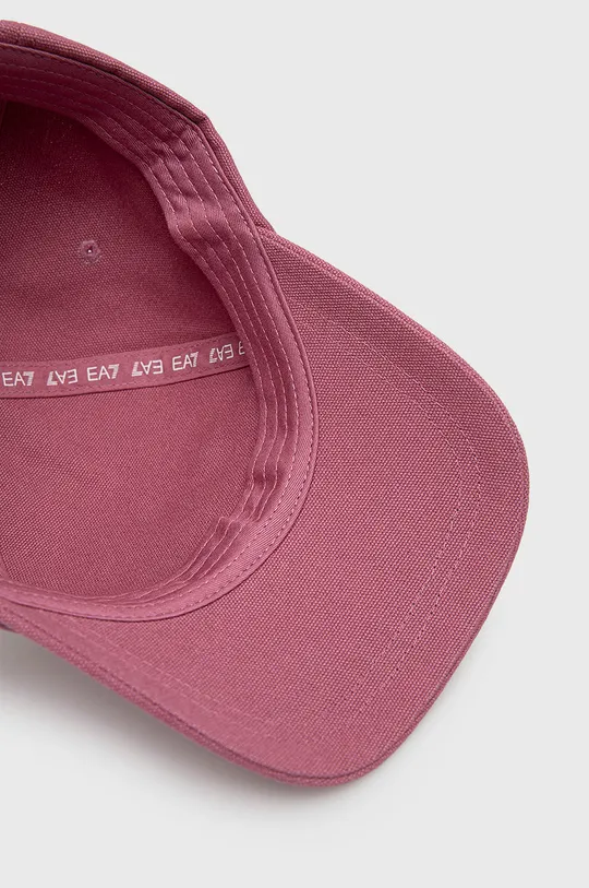 рожевий Бавовняна кепка EA7 Emporio Armani