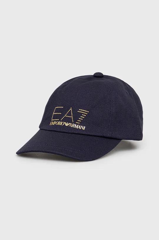 σκούρο μπλε Βαμβακερό καπέλο EA7 Emporio Armani Γυναικεία