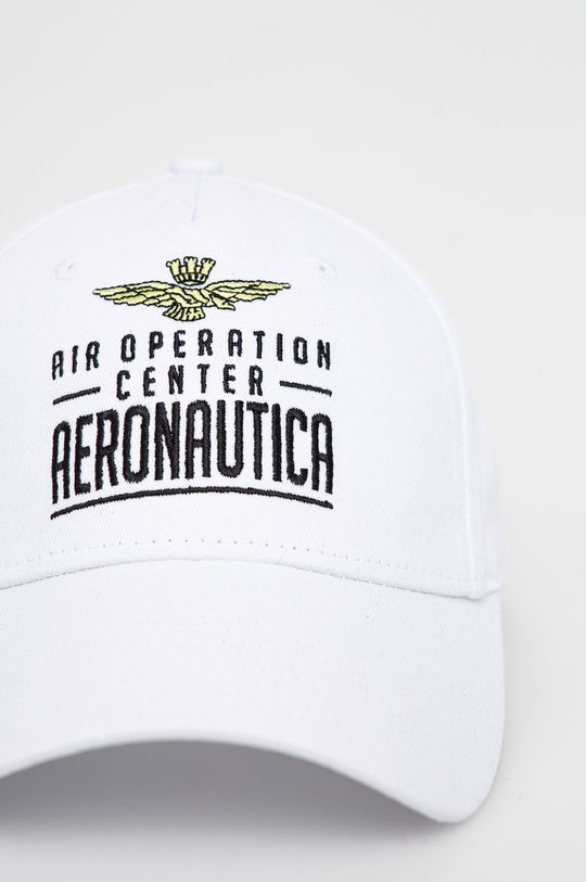 Bavlnená čiapka Aeronautica Militare biela
