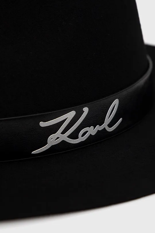 Karl Lagerfeld kapelusz wełniany 220W3410 czarny