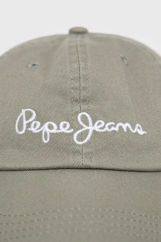 Pepe Jeans czapka bawełniana LUCIA CAP zielony