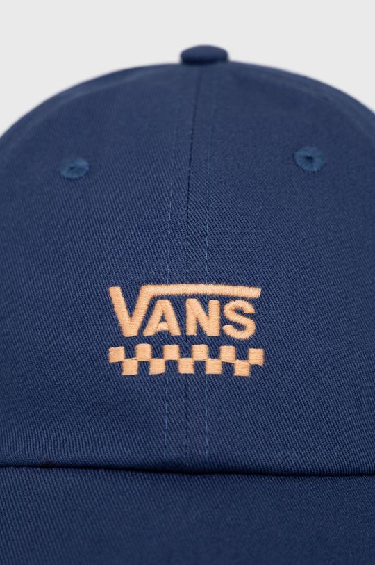 Bavlněná čepice Vans modrá