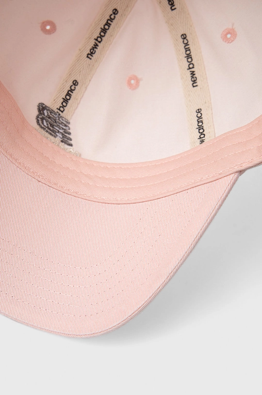 pink New Balance cotton beanie