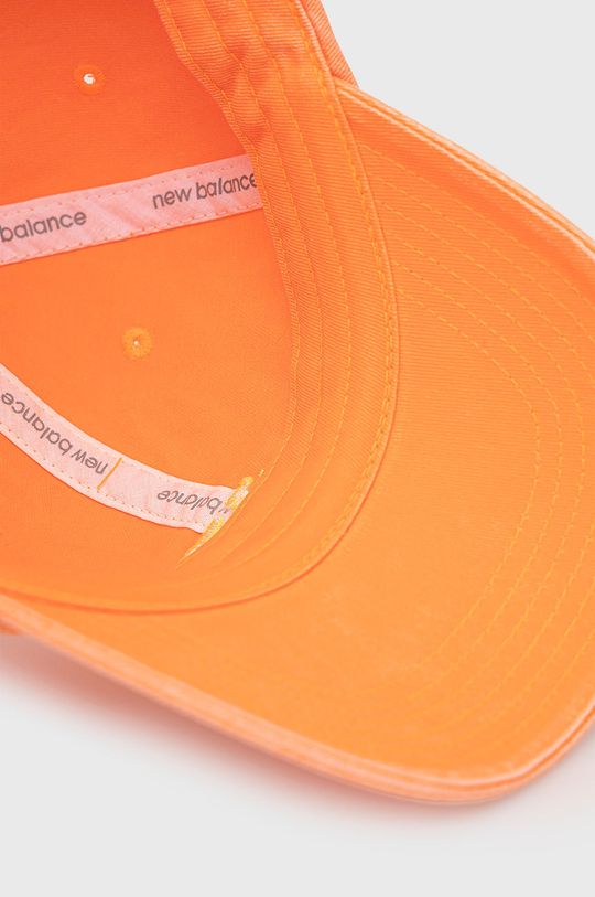 oranžová Bavlnená čiapka New Balance LAH91014VIB