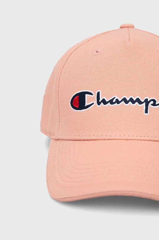 Βαμβακερό καπέλο Champion ροζ
