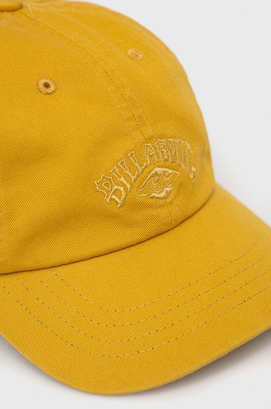 Billabong czapka bawełniana żółty