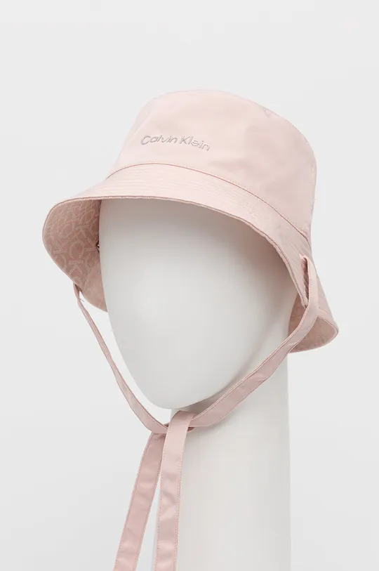 Obojstranný klobúk Calvin Klein ružová