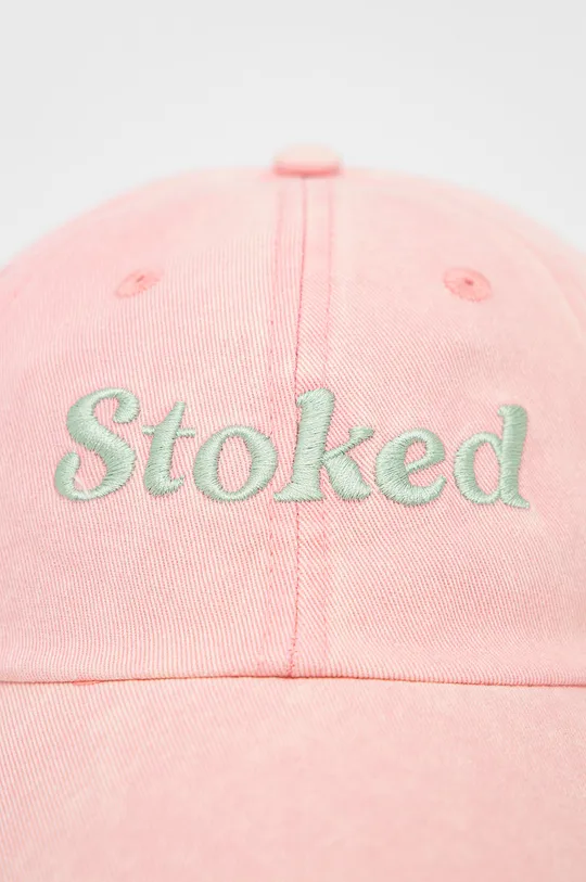 Βαμβακερό καπέλο Billabong ροζ