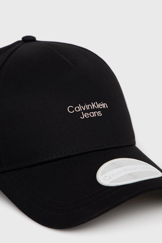 Bavlnená čiapka Calvin Klein Jeans čierna