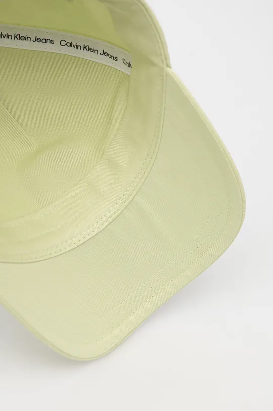зелений Бавовняна кепка Calvin Klein Jeans