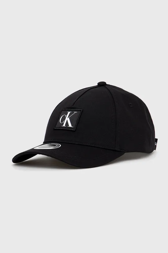μαύρο Βαμβακερό καπέλο Calvin Klein Jeans Γυναικεία