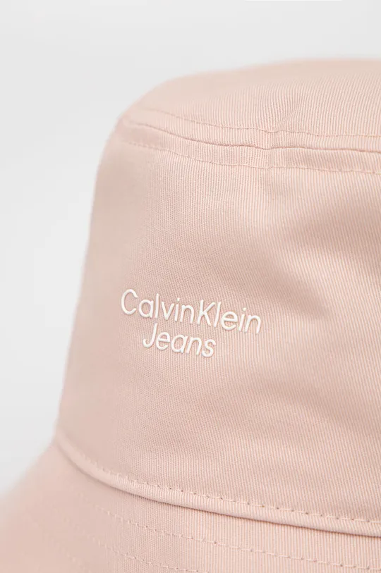 Βαμβακερό καπέλο Calvin Klein Jeans ροζ