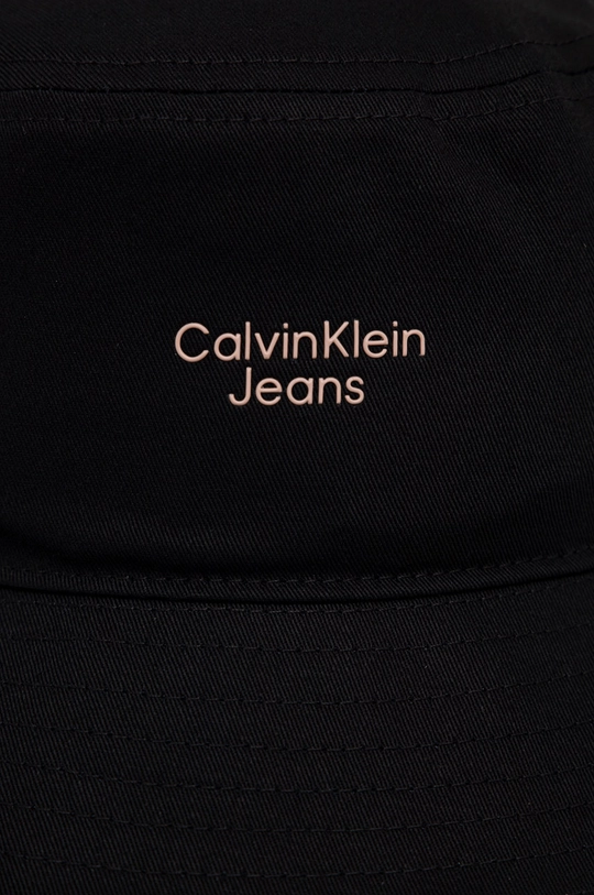 Бавовняний капелюх Calvin Klein Jeans чорний