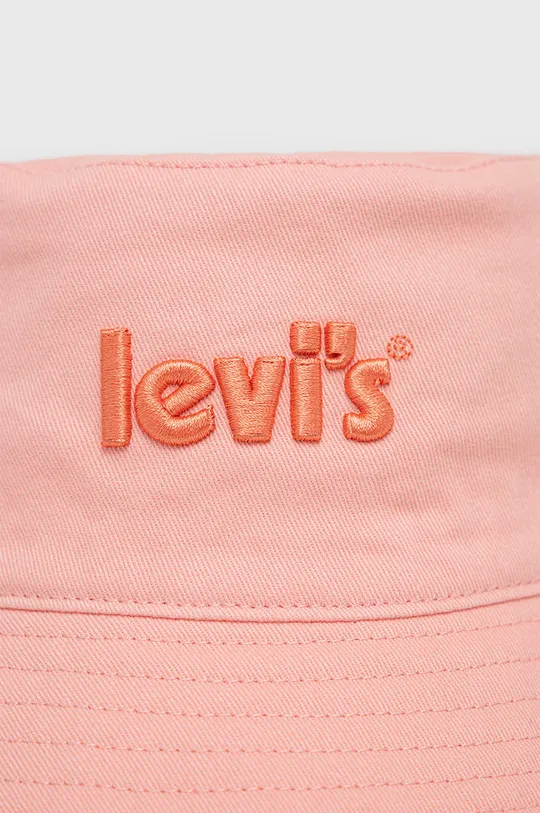 Бавовняний капелюх Levi's рожевий
