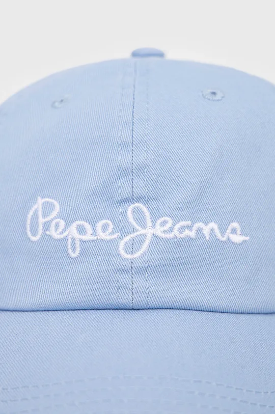 Pepe Jeans czapka bawełniana dziecięca niebieski