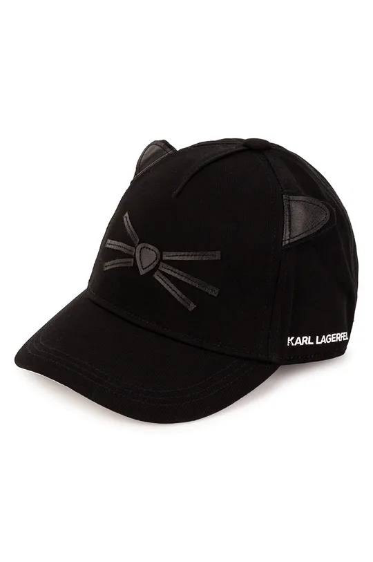 μαύρο Παιδικός βαμβακερός Καπέλο Karl Lagerfeld