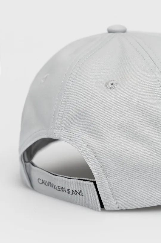 sivá Bavlnená čiapka Calvin Klein Jeans