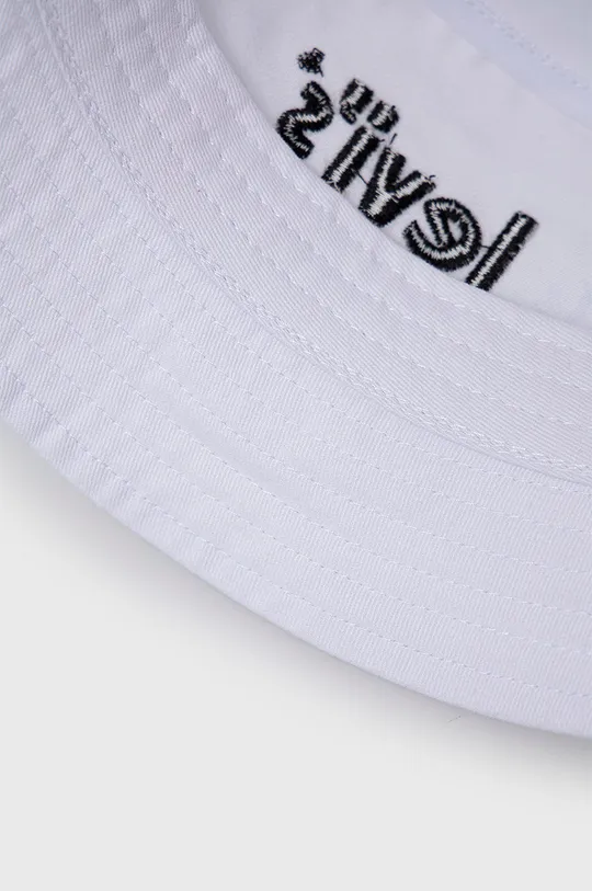 λευκό Παιδικό βαμβακερό καπέλο Levi's