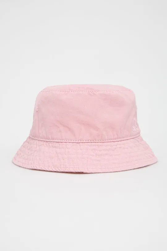 розовый Детская хлопковая шляпа United Colors of Benetton Детский