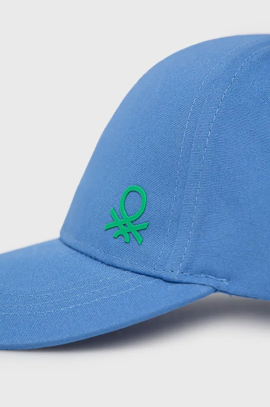 Παιδικός βαμβακερός Καπέλο United Colors of Benetton μπλε