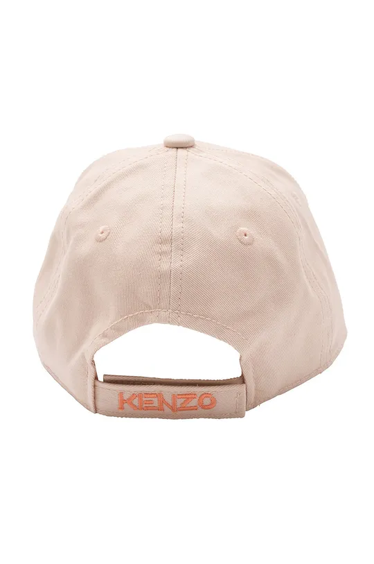 Дитяча Бавовняна кепка Kenzo Kids рожевий
