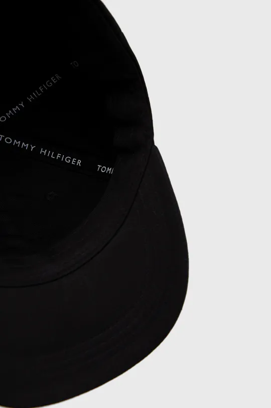 čierna Detská bavlnená čiapka Tommy Hilfiger