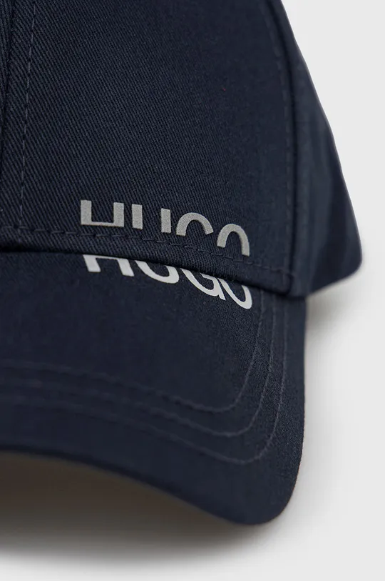 Βαμβακερό καπέλο Hugo σκούρο μπλε
